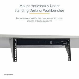StarTech.com 5U Vertical Wall Mount Rack, 19" Wall Mounting Bracket, Open Low Profile Network/Server Room/Data/AV/IT/Patch