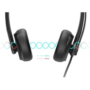 Yealink YHS34 Dual Headset - Stereo - Quick Disconnect - Wired - 32 Ohm - 20 Hz to 20 kHz - Over-the-head - Binaural - Sup