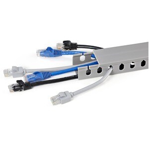 StarTech.com Cable Management Raceway w/Parallel Slots 78in - Network Cable Hider Kit - Slotted Wire Duct System - Cord Co