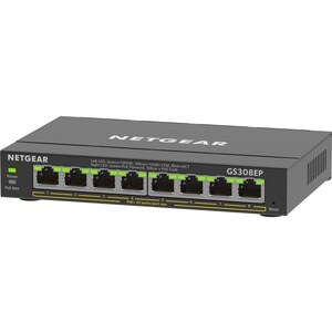 Netgear 300 GS308EP 8 Ports Manageable Ethernet Switch - Gigabit Ethernet - 10/100/1000Base-T - 3 Layer Supported - 62 W P