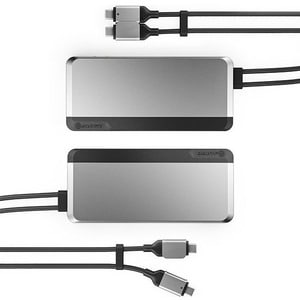 Alogic USB-C Super Dock - 10-in-1 with Dual Display 4K 60Hz Support - SPACE GREY - for Notebook/Tablet PC - 100 W - USB Ty