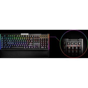 EVGA Z20 Gaming Keyboard - Cable Connectivity - USB 2.0 Interface Volume Control, Multimedia Hot Key(s) - Opto-mechanical 