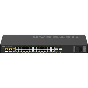 Netgear M4250-26G4F-PoE+ AV Line Managed Switch - 24 Ports - Manageable - 3 Layer Supported - Modular - 4 SFP Slots - 35.8