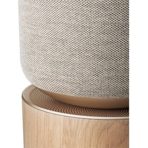 Bang & Olufsen BeoSound Bluetooth Smart Speaker - Google Assistant Supported - Natural Oak - Wall Mountable, Shelf Mountab
