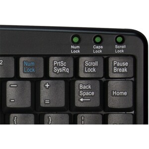 Adesso SlimTouch AKB-410UB Keyboard - Compact - Cable Connectivity - USB Interface - TouchPad - English (US) - Black - Mem