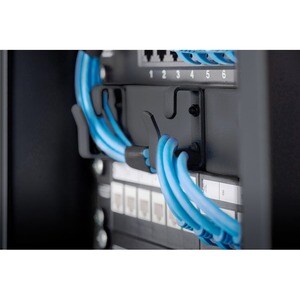 Digitus Kabelführung - Schwarz - 1 Pack Paket - Kabelmanagement-Panel - 1U Rack Height x 10" Panel Width