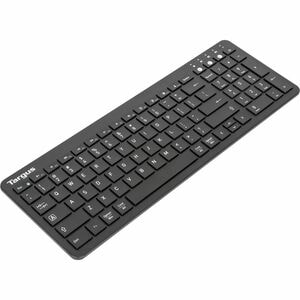 Targus Midsize Multi-Device Bluetooth Antimicrobial Keyboard - Wireless Connectivity - Bluetooth - English (US) - QWERTY L