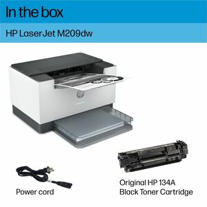 HP LaserJet 200 M209dw Desktop Wireless Laser Printer - Monochrome - 30 ppm Mono - 600 x 600 dpi Print - Automatic Duplex 