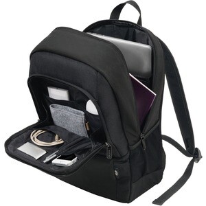Dicota Eco Tasche (Rucksack) für 38,1 cm (15 Zoll) bis 43,9 cm (17,3 Zoll) Notebook - Schwarz - 300D Polyethylene Terephth