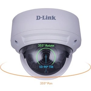 D-Link Vigilance DCS-4618EK 8 Megapixel HD Network Camera - Dome - 98.43 ft - H.265, H.264, MJPEG - 3840 x 2160 - 3.30 mm 