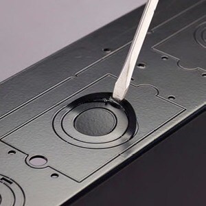 Chief Lever Lock Plate - For In-Wall Storage Box - Black - 5 lb Load Capacity