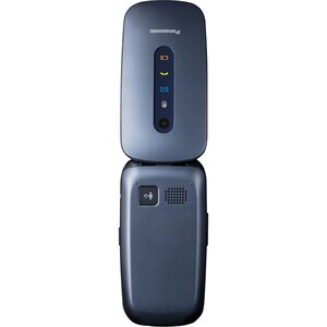 Panasonic KX-TU456 Feature Phone - 6.1 cm (2.4") Active Matrix TFT LCD 240 x 320 - 2G - Blue - Flip - 1 SIM Support - SIM-