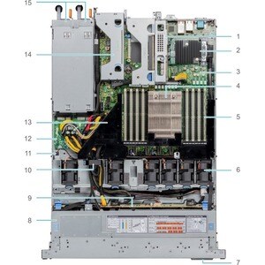 Dell EMC PowerEdge R6515 1U Rack Server - 1 EPYC 7282 - 16 GB RAM - 480 GB SSD - (1 x 480GB) SSD Configuration - Serial AT