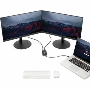 USB to Dual DisplayPort Adapter - 4K 60Hz - USB 3.0 (5Gbps) - Connect Two Monitors to Laptop - Multi Monitor Adapter