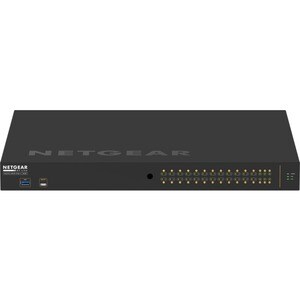 Netgear M4250-26G4F-PoE++ AV Line Managed Switch - 24 Ports - Manageable - 3 Layer Supported - Modular - 4 SFP Slots - 48.