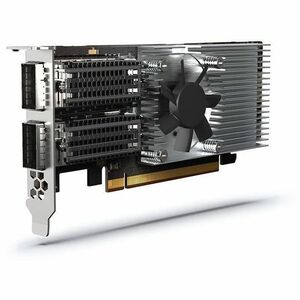 QNAP QXG QXG-100G2SF-E810 100Gigabit Ethernet Card for Server - QSFP28 - Plug-in Card - PCI Express 4.0 x16 - Low-Profile/