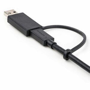 StarTech.com 3ft/1m USB-C Cable with USB-A Adapter Dongle, USB-C to C (10Gbps/PD), USB-A to C (5Gbps), 2-in-1 USB C Cable 