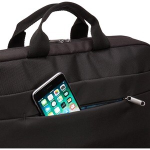 Case Logic Advantage Carrying Case (Attaché) for 25.7 cm (10.1") to 43.9 cm (17.3") Notebook, Accessories - Grey - Polyest