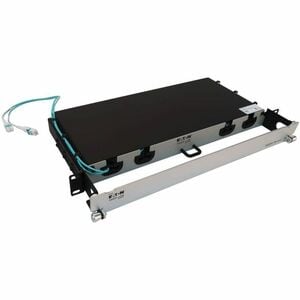 Eaton Tripp Lite Series Preloaded Fiber Panel, 1U - 8x LC/LC Duplex Cables (M/M), OM4 Multimode, 10 m (32.8 ft.) - 8 x Dup