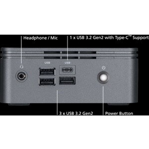 Ordenador sobremesa Gigabyte BRIX GB-BRi5H-10210(E) - Intel Core i5 10ma generación i5-10210U Quad-core (4 Core) 4,20 GHz 