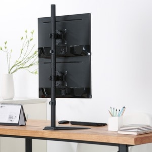 V7 DS1FSDS Monitor Stand - 25.4 cm (10") to 68.6 cm (27") Screen Support - 15.80 kg Load Capacity - 90.4 cm Height x 27.9 
