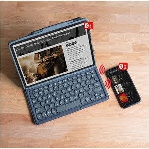 ZAGG Pro Keys Wireless Keyboard and Detachable Case for Apple iPad Pro 12.9" & iPad Air 13" (M2) - Multi-Device Bluetooth 