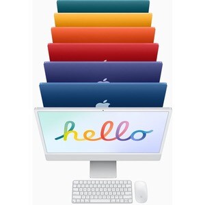 Apple iMac MGPM3KS/A All-in-One Computer - Apple M1 - 8 GB - 256 GB SSD - 61 cm (24") 4.5K - Desktop - Pink - Apple M1 Chi