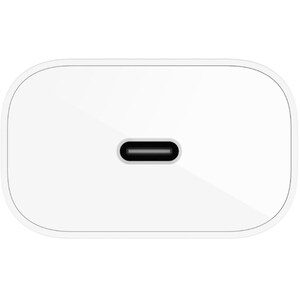Belkin BOOST↑CHARGE 25 W AC Adapter - For USB Type C Device, Smartphone, iPhone - White