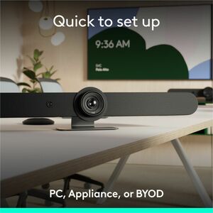 Cámara de videoconferencia Logitech - 30fps - Grafito - USB 3.0 - 3840 x 2160 Vídeo - 3x Zoom Digital - Micrófono - LAN in