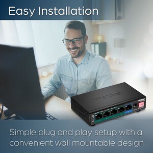 TRENDnet TPE-TG51g 5 Ports Ethernet Switch - Gigabit Ethernet - 1000Base-T - TAA Compliant - 2 Layer Supported - 64.30 W P