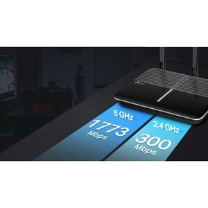 TP-Link Archer VR2100v Wi-Fi 5 IEEE 802.11ac Ethernet, VDSL2, ADSL, ADSL2, ADSL2+ Modem/Wireless Router - 2,40 GHz ISM-Ban