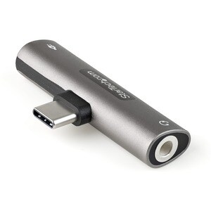 StarTech.com USB-C-Audio Adapter mit 3,5mm-Headset-Buchse und USB-Typ-C PD-Laden, für Handy/Tablet (CDP235APDM) - Data_N_A