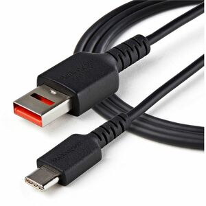 StarTech.com Cable de Carga de 1m con Seguridad - Cable Adaptador USB a USB-C de Carga Solamente con Bloqueo de Datos para