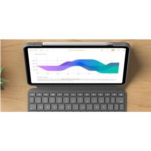 Logitech Combo Touch Keyboard/Cover Case (Folio) for 27.9 cm (11") Apple iPad Pro, iPad Pro (2nd Generation), iPad Pro (3r