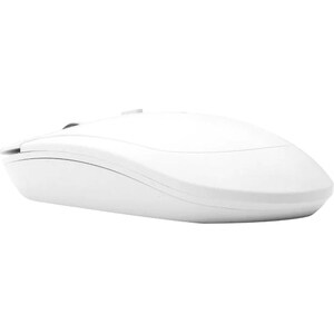 Macally Bluetooth Optical Silent Click Mouse - White - Optical - Wireless - Bluetooth - White - 1600 dpi - Scroll Wheel - 