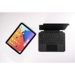 Brydge Air MAX+ Keyboard - Wireless Connectivity - Bluetooth - USB Type C Interface - iPad Air, iPad Pro - Trackpoint - Bl