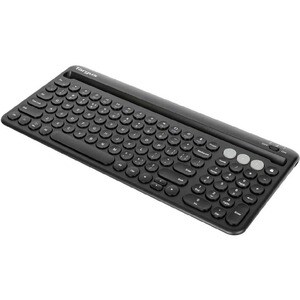 Targus Multi-Device Bluetooth Antimicrobial Keyboard With Tablet/Phone Cradle - Wireless Connectivity - Bluetooth - Englis
