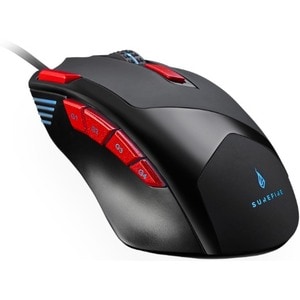 SUREFIRE Eagle Claw Gaming Mouse - USB 2.0, USB 3.2 (Gen 1) - 9 Button(s) - 9 Programmable Button(s) - Cable - 3200 dpi - 