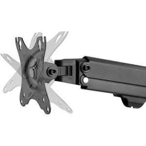 Neomounts Neomounts Pro Desk Mount for Display Screen, LCD Display - Black - Height Adjustable - 2 Display(s) Supported - 