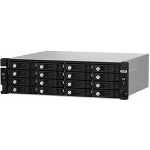 QNAP TL-R1620SDC Drive Enclosure 12Gb/s SAS, SATA/600 - Mini-SAS HD Host Interface - 3U Rack-mountable - Hot Swappable Bay