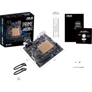 Asus Prime J4005I-C Desktop Motherboard - Mini ITX - Celeron J4005 - 8 GB DDR4 SDRAM Maximum RAM - DIMM, UDIMM - 2 x Memor