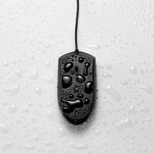 Kensington Pro Fit Wired Washable Mouse - Rugged - Optical - Cable - Black - USB Type A - 1600 dpi - Scroll Wheel - 3 Butt