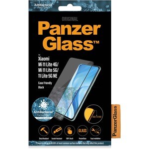 PanzerGlass Original Glass Screen Protector - Crystal Clear, Black - For LCD Smartphone - Scratch Resistant, Shock Resista