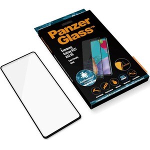 PanzerGlass Tempered Glass Screen Protector - Transparent, Black - For LCD Smartphone - Scratch Resistant