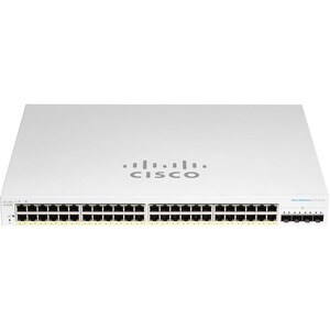 Cisco Business 220 CBS220-48T-4G 48 Ports Manageable Ethernet Switch - 2 Layer Supported - Modular - 4 SFP Slots - 36.50 W