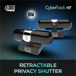 Adesso CyberTrack CyberTrack H7 Webcam - 4 Megapixel - 30 fps - USB 2.0 - TAA Compliant - 2560 x 1440 Video - CMOS Sensor 