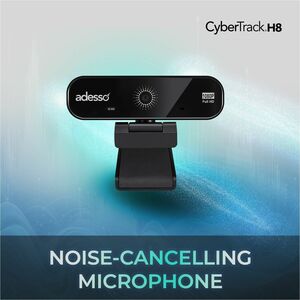 Adesso CyberTrack CyberTrack H8 Webcam - 2.1 Megapixel - 30 fps - Black - USB 2.0 - Full HD - 1920 x 1080 Video - CMOS Sen
