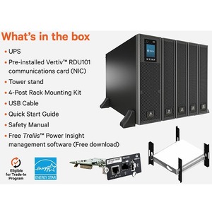 GXT5 20KVA/20KW IN 208V OUT 208V/120V RACK/TOWER W/ COM. CARD