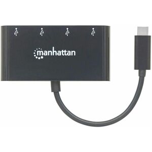 Manhattan HUB USB-C 4 Ptos A - 4 Total USB Port(s) - PC, Linux, Mac
