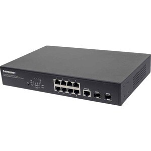 Switch Administrable Gigabit Ethernet de 8 puertos PoE+ con 2 puertos SFP - Intellinet
